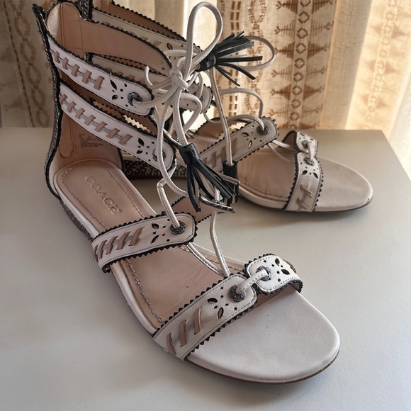 Coach Via Demi Wedge Sandal, Sz 10 - Picture 1 of 9